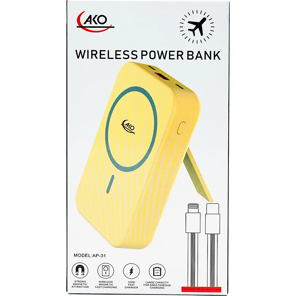 پاور بانک آکو AP-31 فست شارژ 22.5 وات