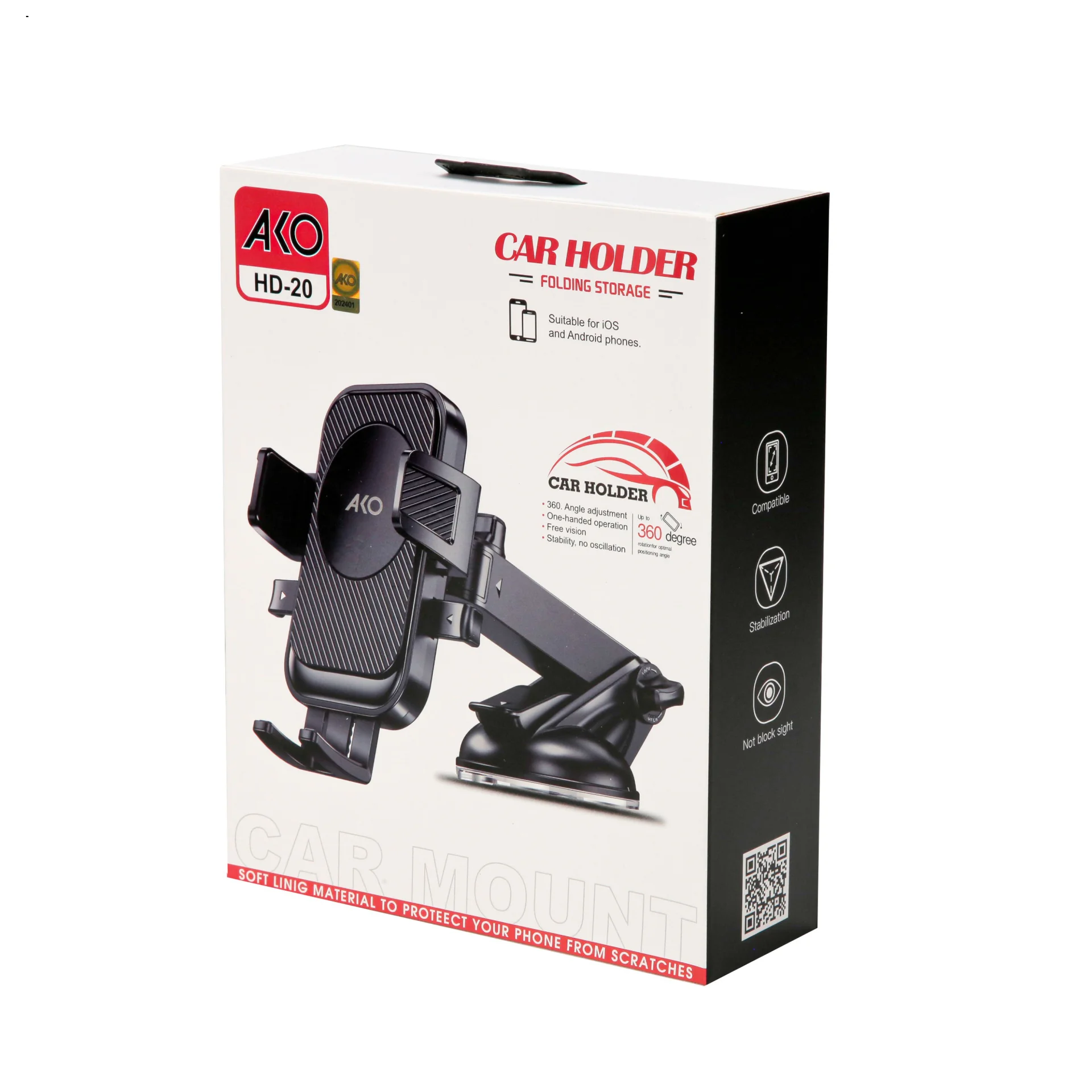 هولدر چسبی گوشی آکو HD-20