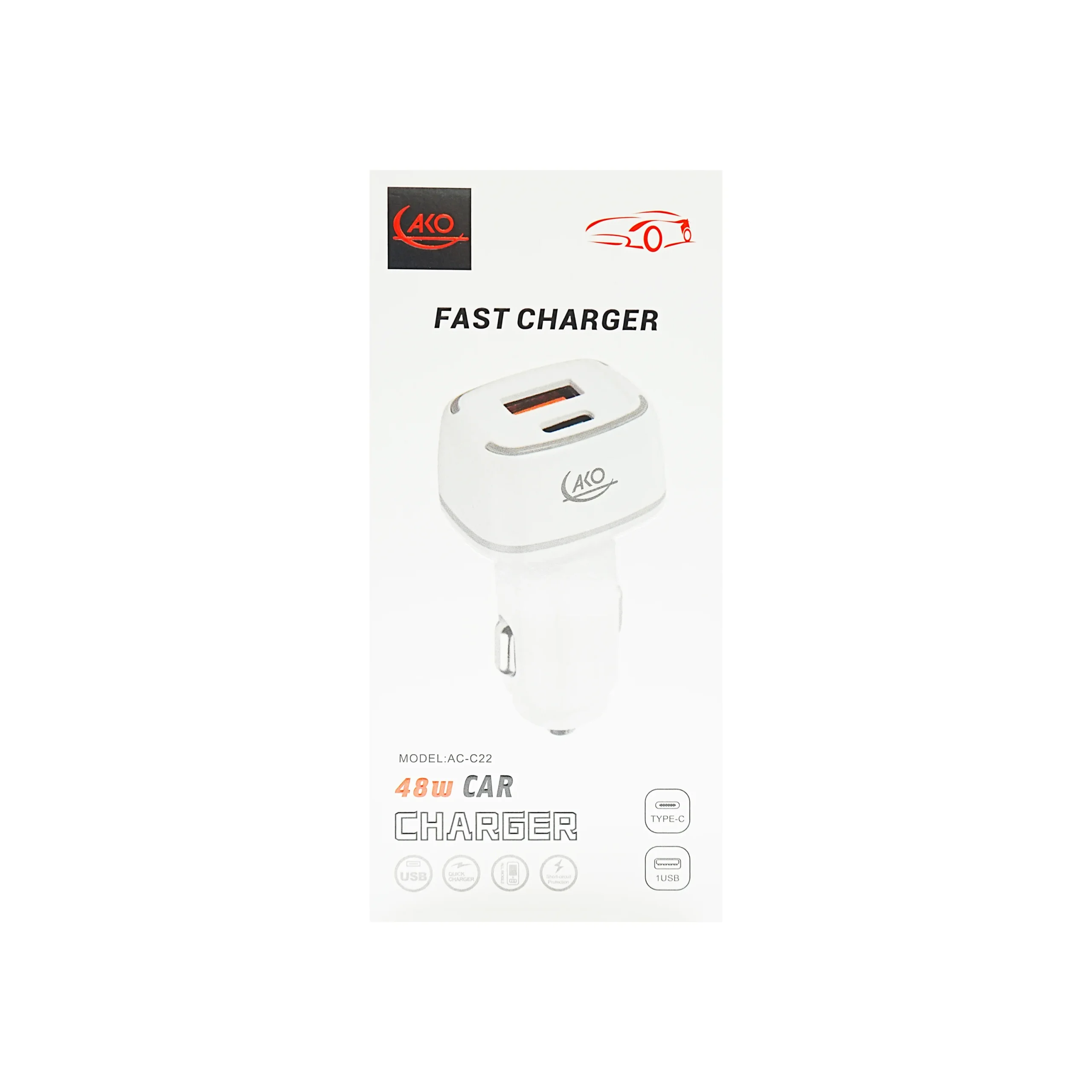 شارژر خودرو آکو AC-C22